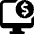 Monitor Cash Icon from Ultimate Bold Set