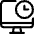 Monitor Clock Icon from Ultimate Regular Set