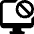 Monitor Disable Icon from Ultimate Bold Set