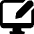 Monitor Edit Icon from Ultimate Bold Set