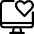 Monitor Heart Icon from Ultimate Regular Set