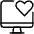 Monitor Heart Icon from Ultimate Light Set