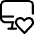 Monitor Heart Icon from Ultimate Regular Set