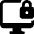 Monitor Lock Icon from Ultimate Bold Set