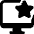 Monitor Star Icon from Ultimate Bold Set