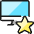 Monitor Star Icon from Ultimate Colors Set