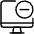 Monitor Subtract Icon from Ultimate Light Set