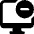Monitor Subtract Icon from Ultimate Bold Set