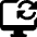 Monitor Sync Icon from Ultimate Bold Set