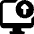 Monitor Upload Icon from Ultimate Bold Set