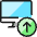 Monitor Upload Icon from Ultimate Colors Set