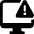 Monitor Warning Icon from Ultimate Bold Set