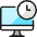 Desktop Monitor Clock Icon from Ultimate Colors Set