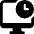 Desktop Monitor Clock Icon from Ultimate Bold Set