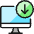 Desktop Monitor Download Icon from Ultimate Colors Set