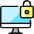 Desktop Monitor Lock 1 Icon from Ultimate Colors Set | Free Download as SVG Vector and Transparent PNG | Streamline icons