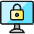 Desktop Monitor Lock 2 Icon from Ultimate Colors Set