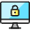 Desktop Monitor Lock Icon from Ultimate Colors Set | Free Download as SVG Vector and Transparent PNG | Streamline icons