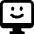 Desktop Monitor Smiley Icon from Ultimate Bold Set