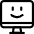 Desktop Monitor Smiley Icon from Ultimate Regular Set