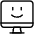 Desktop Monitor Smiley Icon from Ultimate Light Set