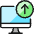 Desktop Monitor Upload Icon from Ultimate Colors Set | Free Download as SVG Vector and Transparent PNG | Streamline icons