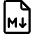 Markdown Logo 3 Icon from Ultimate Regular Set