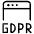 Coding Apps Website Gdpr Browser Icon from Ultimate Light Set | Free Download as SVG Vector and Transparent PNG | Streamline icons