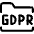 Coding Apps Website Gdpr Folder Icon from Ultimate Regular Set