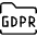 Coding Apps Website Gdpr Folder Icon from Ultimate Light Set