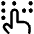 Braille Blind Icon from Core Line Set