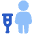 Crutch Icon from Plump Flat Set