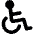 Disability Wheelchair 1 icon - Free transparent PNG, SVG. No sign up needed.