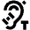 Hearing Telecoil Icon from Sharp Remix Set