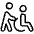 Wheelchair Helper Icon from Ultimate Light Set