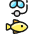 Diving Mask Fish icon - Free transparent PNG, SVG. No sign up needed.