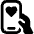 Donation Charity Smartphone Heart Icon from Ultimate Bold Set