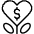 Donation Heart Money Plant icon - Free transparent PNG, SVG. No sign up needed.