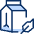 Milk Carton Organic Icon from Cyber Duotone Set