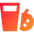Orange Juice Icon from Sharp Gradient Set