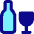 Wine Bottle And Glass Icon from Core Pop Set