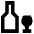 Wine Bottle And Glass Icon from Sharp Remix Set | Free Download as SVG Vector and Transparent PNG | Streamline icons