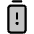 Battery Warning Vertical Duotone Icon from Phosphor Duotone Set | Free Download as SVG Vector and Transparent PNG | Streamline icons