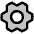 Gear Six Duotone Icon from Phosphor Duotone Set