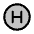 Letter Circle H Duotone Icon from Phosphor Duotone Set