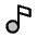 Music Note Duotone Icon from Phosphor Duotone Set