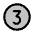 Number Circle Three Duotone Icon from Phosphor Duotone Set