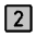 Number Square Two Duotone Icon from Phosphor Duotone Set