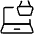 E Commerce Basket Laptop Icon from Ultimate Light Set
