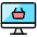 E Commerce Basket Monitor Icon from Ultimate Colors Set